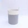 Fabricantes de fuentes originales, venta al por mayor, cesta de almacenamiento de ropa sucia con cuerda de algodón reforzada de ocho hebras, arroz gris, mapa de escena blanco, comercio exterior