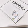 Bonito cartoon urso chaveiro acrílico Internet celebridade estilo coreano carro chaveiro casal estudante chave pingente
