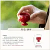 Juego de Vino de Cerámica Roja China Miyang Creativo Decantador de Vino Calabaza y Copa de Vino Caja de Regalo para Uso en el Hogar, Dispensador de Licor para Regalar
