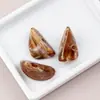 Nuevas Cuentas Sueltas de Resina con Gradiente, Piedra Irregular, Triangulares, Agujero Grande para Accesorios de Joyería DIY