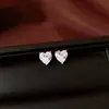 Aretes, Collar, Pulsera de Corazón con Circonita Azul Vintage de Segunda Mano, Set de Joyería de Lujo Ligero de Alta Gama para Mujer