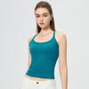 Otoño/Invierno 2025 Chaleco de Tirantes Finos Cuello Redondo Cárdigan Corto Manga Larga Conjunto Deportivo de Fitness Atuendo de Gimnasio para Mujer Conjunto para Mujer