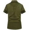 Camisa Casual Resistente para Hombre de Verano 2019 Ropa de Trabajo Estilo Rudo para Exteriores Talla Grande Camisa Militar de Trabajo Hombrera 100% Algodón Camisa Juvenil de Manga Corta para Hombres