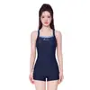 Traje de baño de una pieza Youyou para mujer, con corte de pierna plano, especialmente diseñado para piscinas, nuevo modelo 2026, efecto adelgazante para figuras ligeramente curvilíneas, anti-vergüenza, trajes de baño para vacaciones al por mayor