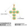 Collar con Cadena para Clavícula Cruz de Acero Inoxidable Chapado en Oro, Corazón de Amor Retro Europeo Micro-Pavimentado con Circonita, Accesorios de Lujo Ligero y Acabado de Alta Gama