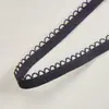 Banda Elástica de Diente de Perro de Colores de 0.9 cm en Stock para Ropa Interior, Tirantes de Sujetador, Adorno de Encaje y Cinta Elástica