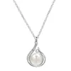 Collar de Perlas de Agua Dulce Natural Regalo de Cumpleaños para Mujer Madre Colgante de Plata de Ley Joven Regalo del Día de la Madre para Mujer