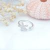 Accesorios para Joyería DIY Soporte para Anillos de Estrella de Mar Anillo Abierto de Micro Perlas Soporte Vacío para Anillos de Mujer Elegante