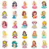 50 Adesivos Fofos de Princesa para Crianças, Carros, Celulares, Mochilas, Estojos, Adesivos Decorativos, Papelaria à Prova d'Água, Adesivos Criativos