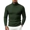 Suéter de cuello alto para hombre de moda transfronteriza, comercio exterior, para otoño e invierno, casual, elegante, simple, tejido base de punto de ochos