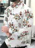 2026 Transfronterizo Aliexpress Primavera y Otoño Estilo Nuevo para Hombre Impresión Digital 3D Estilo Retro Casual Europeo y Americano Camisa de Manga Larga