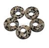 Colgante Hebilla Ping An Turquesa Accesorios para Joyería DIY Colgante para Coche Agujero Parcial Cristal Ágata Cuentas con Agujero Grande