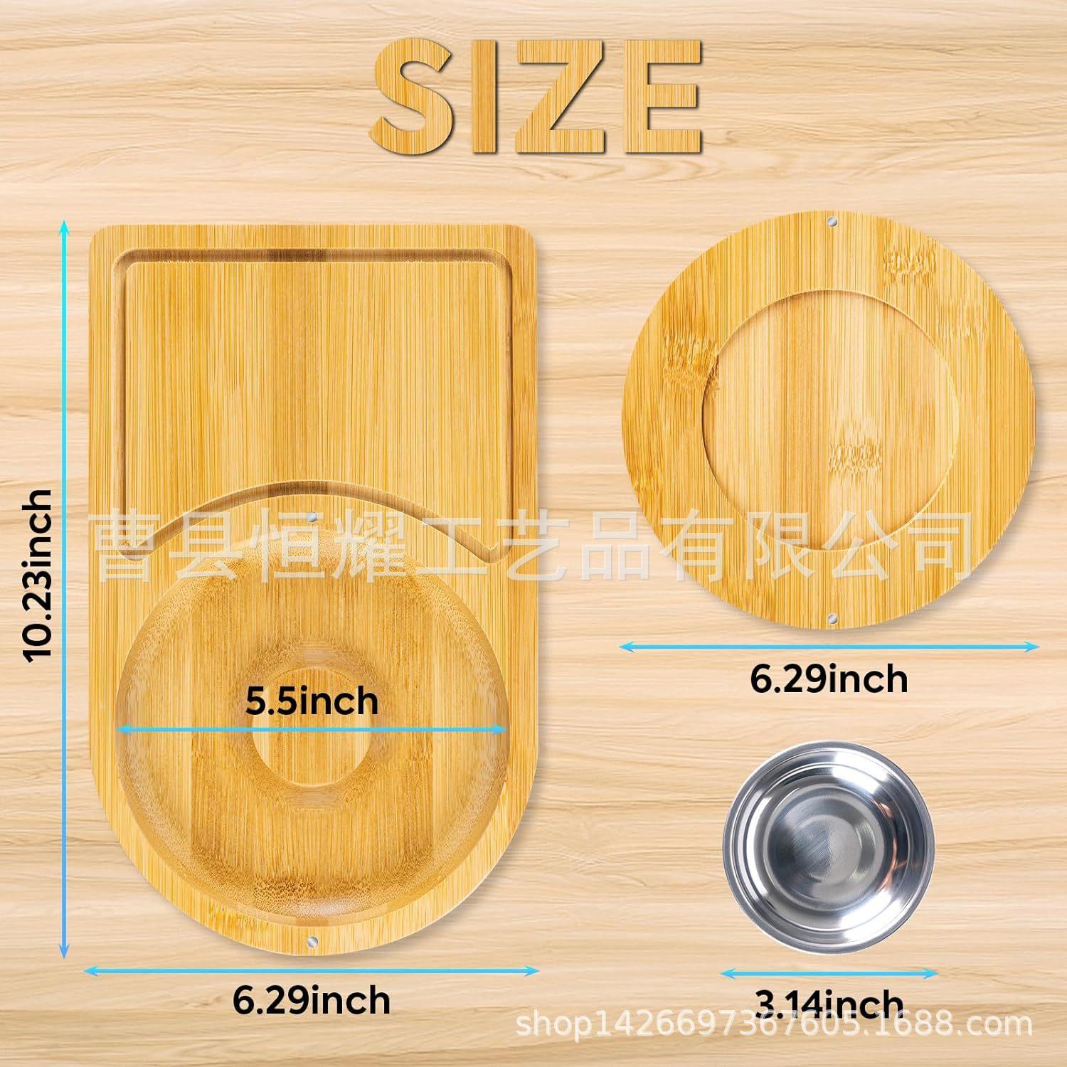 木制长方形酒杯托吧台酒杯收纳盘 家用小酒杯收纳盘盐杯BSCI