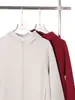 Cárdigan chaqueta con cremallera de diseño raglán de cuello alto de moda para otoño e invierno para hombre, sudadera versátil simple de color liso informal americano para mujer