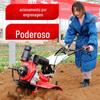 Microcultivador multifuncional pequeno, cultivador rotativo pequeno, máquina de arado a diesel, máquina de piso, máquina de reviravolta, máquina de remoção de ervas daninhas de solo solto