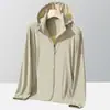 Roupa de proteção solar UPF50+ para mulheres, nova moda verão 2025, roupa de proteção solar profissional anti-UV, jaqueta respirável de seda gelada