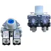 Adequado para Acessórios de Máquinas de Lavar Roupa Automáticas de Tambor Pequenas, Válvulas Solenoides de Entrada de Água de Cabeça Única e Dupla