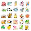 50 Pegatinas de Animales Lindos Nuevas Transfronterizas Combinadas con Graffiti de Dibujos Animados Pegatinas Hechas a Mano para Niños Venta al por Mayor