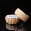 Kit de Materiales para Anillo de Raíz de Bodhi de Jade Blanco Natural DIY Pulido a Mano Semilla Cruda Producto Terminado Hecho por Uno Mismo Anillos de Pareja Collar