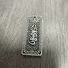 Pingente Vintage Prata Tailandesa Chaveiro Personalizado Colar de Seis Palavras Sânscrito Amuleto Budista Simples Colar Estilo Étnico