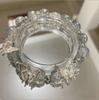 Pulsera de Cristal Verde Mariposa Estilo Bosque Medio Brazalete para Hombres y Mujeres, Moderna y Elegante, Realza la Tez, Regalo para Mejores Amigos y Amigas, Accesorio