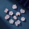 Accesorios Naturales de Cristal Rosa con Cuentas Luna Estrella Color Turmalina Pulsera de Cuentas Hecha a Mano DIY Pulsera Colgante Joyería