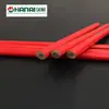 Lápis de madeira de tília marca Shancheng, núcleo preto oval, lápis de madeira octogonal com núcleo vermelho e azul