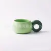 *Nuevo Modelo 0182* Taza de Cerámica Redonda con Asa Estilo Macarrón Taza de Café Taza de Pareja 8.7*6.5cm 300ml