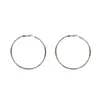 Pendientes de aro grandes de plata para mujer, pendientes de pasador de plata, pendientes con hebilla para la oreja, elegantes pendientes de anillo, pendientes de viento frío de lujo con luz de sentido avanzado