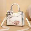 Bolsa Feminina Transversal Nova Estilo Chinês Bolsa de Mãe 2025 Nova Bordada Leve Luxo Bolsa de Mão para Meia-idade Bolsa de Ombro Feminina Tendência