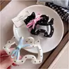 Presilha de Laço de Cachorro com Bolinhas para Mulheres 2025 Novo Estilo Cabelo Meio Preso Presilha Tubarão Presilha de Cabelo Acessórios de Cabelo na Parte de Trás da Cabeça
