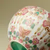 Jardín de Agua Cerámico Estilo Japonés con Tema de Mariposas y Diseño Creativo, Recipiente de Agua Hecho a Mano con Acabado Morado Horneado en Horno para Aguas Residuales y Posos de Té
