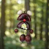 Muñeca de cáscara de fruta natural producto terminado, colgante de ratón de castaña de cáscara de fruta, decoración de muñeca de vaina de cáscara de fruta temática de bosque infantil de dibujos animados