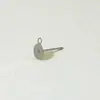 Fabricantes acero inoxidable DIY aretes hechos a mano accesorios colgantes aguja plana aguja de arete aretes planos fondo plano joyería al por mayor