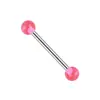 Brincos de Aço Inoxidável Colorido Acrílico Translúcido para Hélice e Piercings de Língua - Venda Quente Transfronteiriça