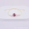 Venta Directa de Fábrica de Pulsera de Flores Secas Estilo Búho con Encaje de Gipsofila Fresca y Dulce, Pulsera de Cerámica de Jingdezhen