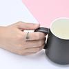 Anillo de Acero de Titanio Hueco con Nudo Triángulo Vikingo Nórdico Transfronterizo para Mujer, Anillo de Compromiso de Proposición con Nudo Celta, Joyería de Mano