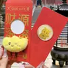 Año del Caballo Pegatina Dorada para Teléfono Creativa Cultural Sobre Rojo Oro Puro 999 Pegatina para Teléfono Hazte Rico al Instante Sobre Rojo de Año Nuevo Pequeño Regalo