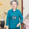 Ropa de Primavera para Mujeres de Mediana Edad y Mayores Camisas de Manga Larga para la Abuela Ropa de Primavera y Otoño para Mujeres Mayores Camisas de Verano para la Suegra