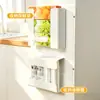 Caja de Almacenamiento Magnética para Servilletas de Refrigerador para Uso en Cocina, Soporte Magnético para Toallas de Papel y Toallitas Húmedas Montado en Puerta