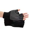Guantes finos de puntos, resistentes al desgaste, antideslizantes, adecuados para hombres y mujeres, para ciclismo, deportes al aire libre, transpirables, adecuados para conducir, compatibles con pantalla táctil, diseño sin dedos de media mano
