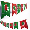 Centro Comercial Navideño Ktv Decoraciones Banderines Triangulares de Tela No Tejida Calcetines de Árbol de Navidad Banderines de Copo de Nieve Banderines Colgantes Regalos