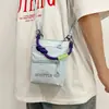 Bolsa de Lona para Festa de Estudantes Novo Design de Nicho Popular Grande Capacidade Versátil Ins Bolsa de Mão Bolsa de Ombro Único Transversal