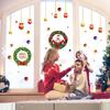 Nuevo Anillo Dorado Colgante de Navidad Decoración de Fondo Festivo para Ventana de Navidad Pegatinas de Pared Puertas y Ventanas Pegatinas de Año Nuevo ABQ5002