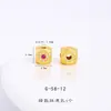 Accesorios DIY de Oro Arena de Larga Duración de Color Fuerte con Colgante de Broche Universal Tachonado de Diamantes, Calabaza, Separador de Flor de Cuatro Hojas, Pulsera y Colgante para Joyería