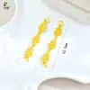 Gourd de Carácter de la Fortuna Patrón de Moneda de Cobre Cadena Accesorios de Joyería DIY Oro de Arena Vietnamita Cobre Hueco Chapado en Oro Nuevo Estilo Chino Diseño Personalizado