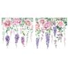 Decoraciones Colgantes Románticas de Lavanda para Amazon Transfronterizo Pegatinas Electrostáticas para Ventanas de Dormitorio sin Pegamento Directo de Fábrica