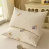 Funda de almohada floral ins francesa funda de almohada para núcleo de almohada individual doble paquete de par estilo pastoral dormitorio estudiantil 48*74
