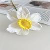 Simulación de un solo narciso flor falsa sensación narciso hogar boda novia ramo escrito a mano fábrica al por mayor