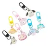Llavero Sanrio Transparente con Purpurina Fina Perro Pacha Perro Canela Chica Melody Colgante de Mochila Estilo Kuromi